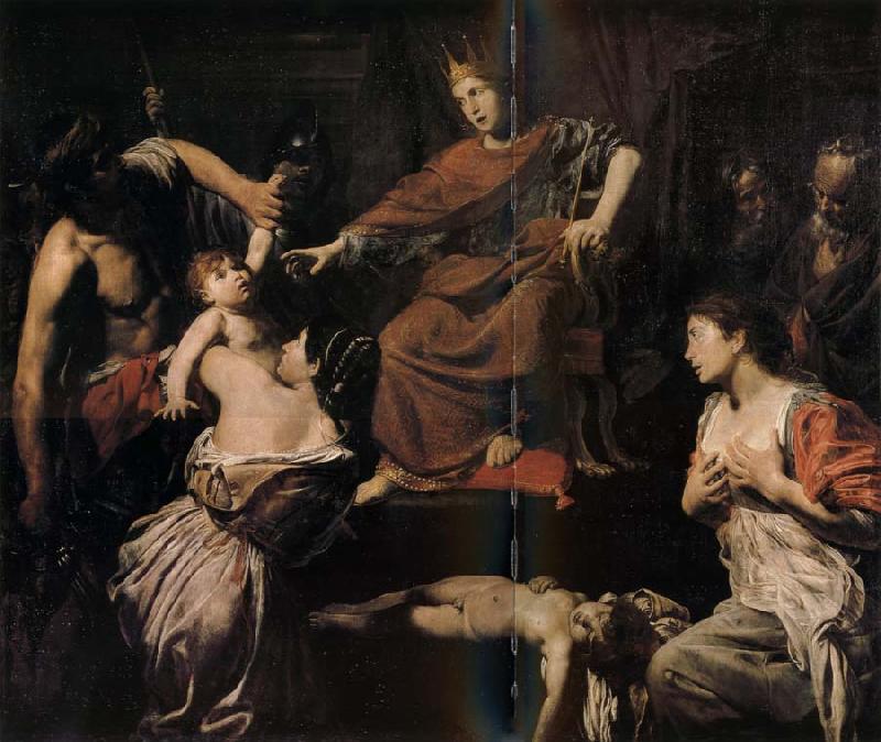 VALENTIN DE BOULOGNE Le jugement de Salomon